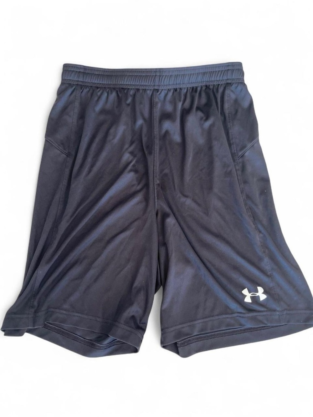 Under Armour Black Athletic Shorts with White Logo